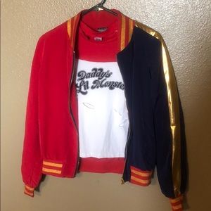 Harley Quinn tee and jacket 💄 adult extra small